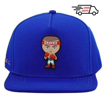 Gorra All In Brand x Julio César Chávez – Chibi Chávez Azul Snapback