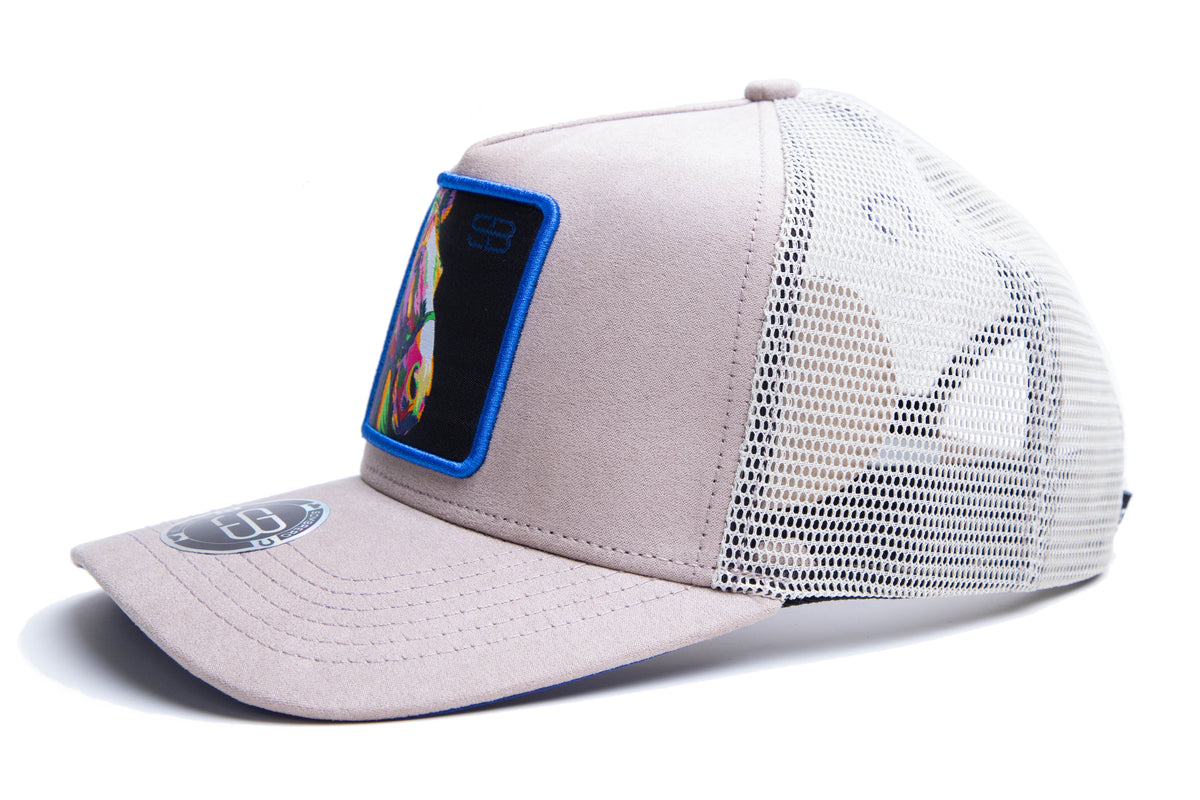 SOMBRERO BLANCO CUACO BEIGE