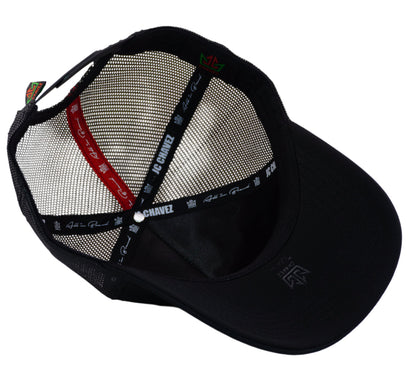 Gorra All In Brand x Julio César Chávez – Chibi Chávez Negra Trucker Cap