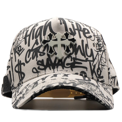 Gorra Cash Only Chrome Graffiti – Estilo urbano con arte y actitud