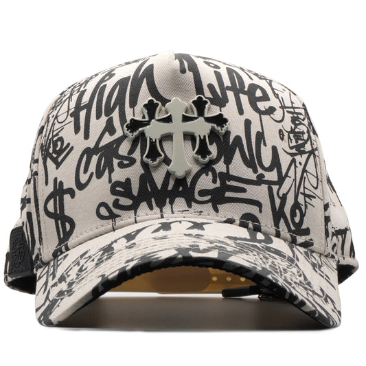Gorra Cash Only Chrome Graffiti – Estilo urbano con arte y actitud